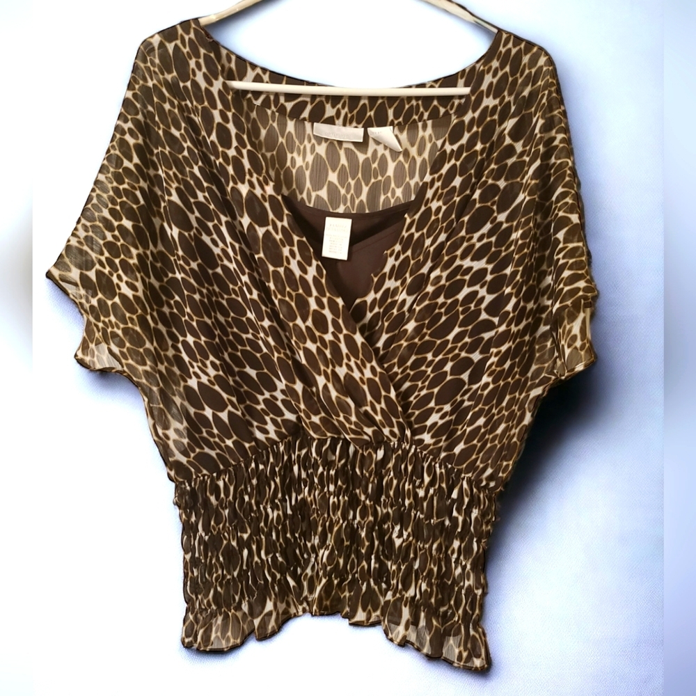 Worthington faux wrap top with cami XL